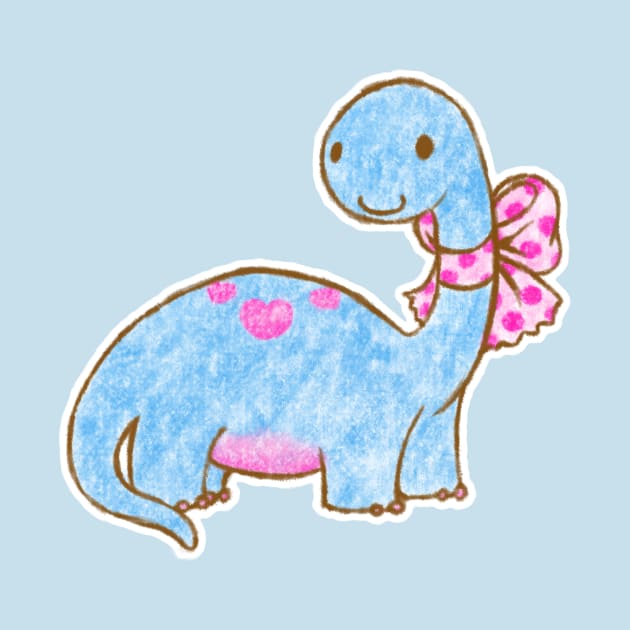 Ribbon Dinosaur by BonBonBunny