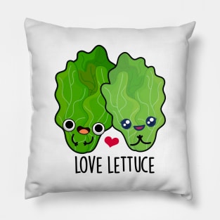 Love Lettuce Cute Veggie Pun Pillow