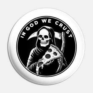 Grim Reaper Pizza Party Tee Pin