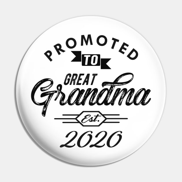 Promoted to great grandma est. 2020 Pin by KC Happy Shop