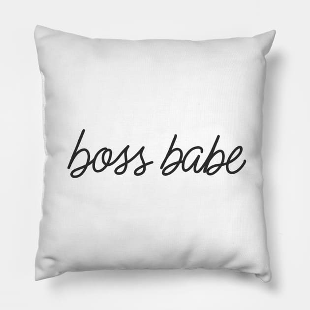 Boss Babe Pillow by SweetLavender