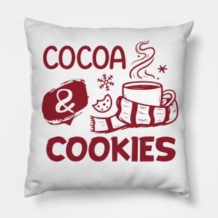 Hot Cocoa Baking Lover Winter Season Gifts, Cookies & Cocoa Pillow