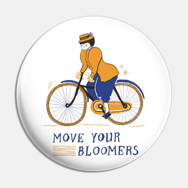 MOVE YOUR BLOOMERS! We can do it! Biker girl Pin by Delaserratoyou