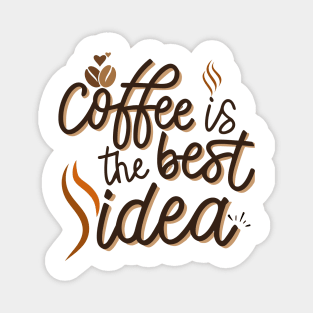 Coffee Is The Best Idea Magnet