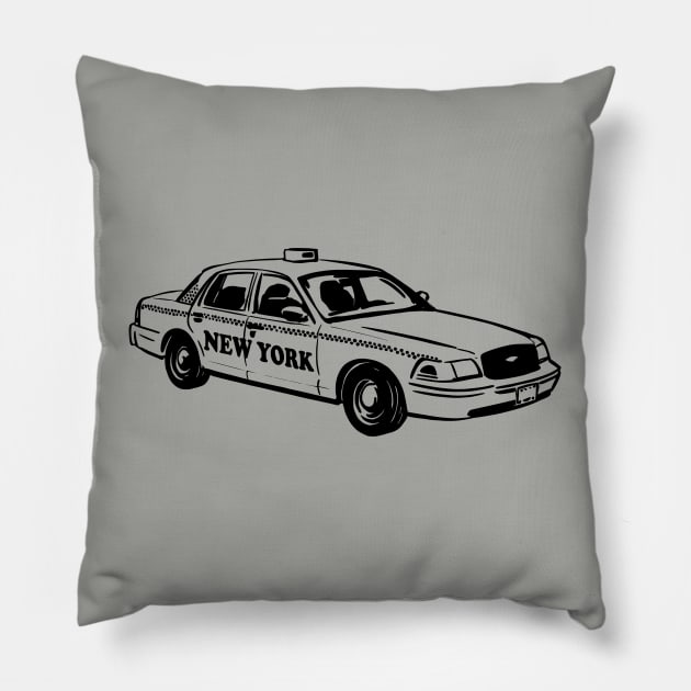 NYC Yellow Cab Pillow by Manzo Carey