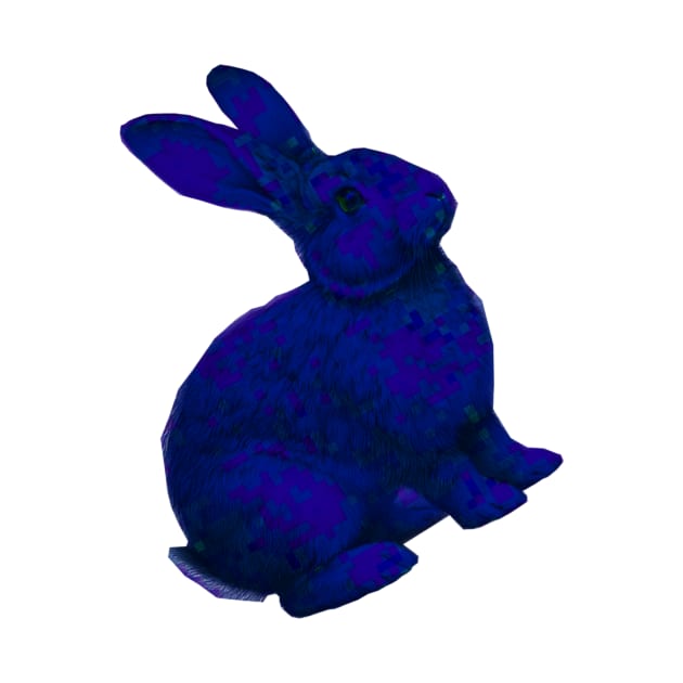 Blue easter Bunny by m7m5ud