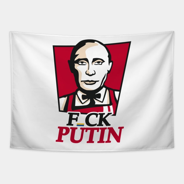 Fuck Putin - Slava Ukraini Tapestry by raaak