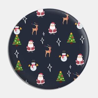 Festive Christmas pattern Pin