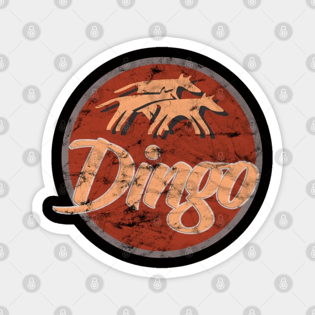 Dingo Dog Vintage Logo Magnet by Dojaja