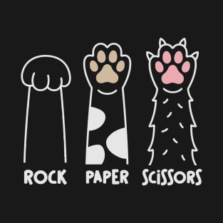 Funny Cat Pawns - Rock, Paper Scissors T-Shirt