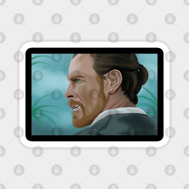 Black Sails Captain Flint Magnet by OCDVampire