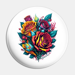 Vintage Roses Pin