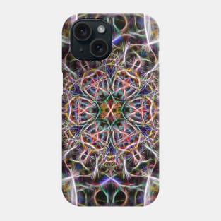 Abstract textured mandala Phone Case