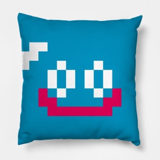 Slime Face 8-bit Pillow