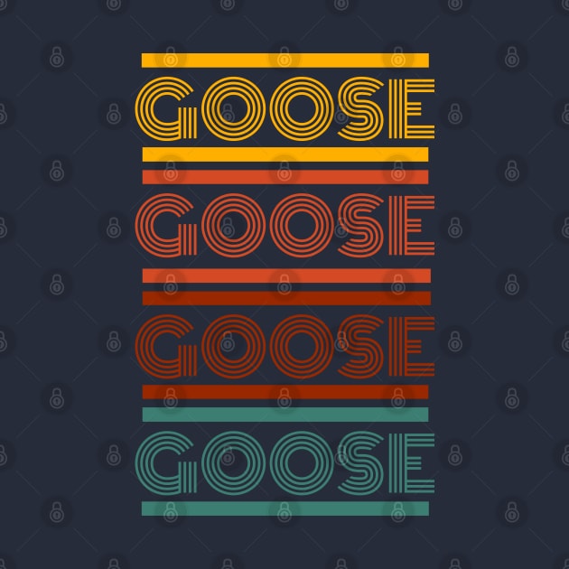 Goose band retro letters by GypsyBluegrassDesigns