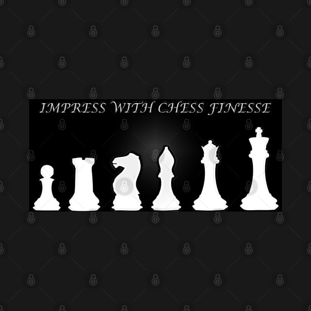 Chess Slogan - Impress with Chess 1 by The Black Panther