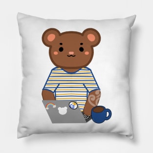 I love computer science bear Pillow