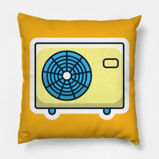 Air Conditioning Ventilator Sticker vector illustration. Technology object icon concept. Various objects of air conditioners-condensing fan sticker vector design. Pillow