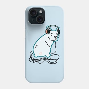 French Bulldog Chilling With His Tunes Phone Case