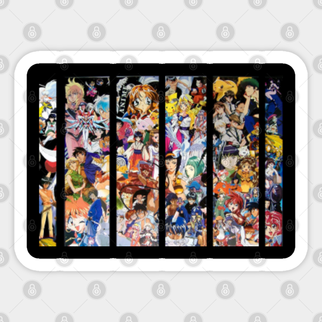 90s anime - Anime - Sticker