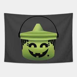 McWitch Halloween Bucket Tapestry