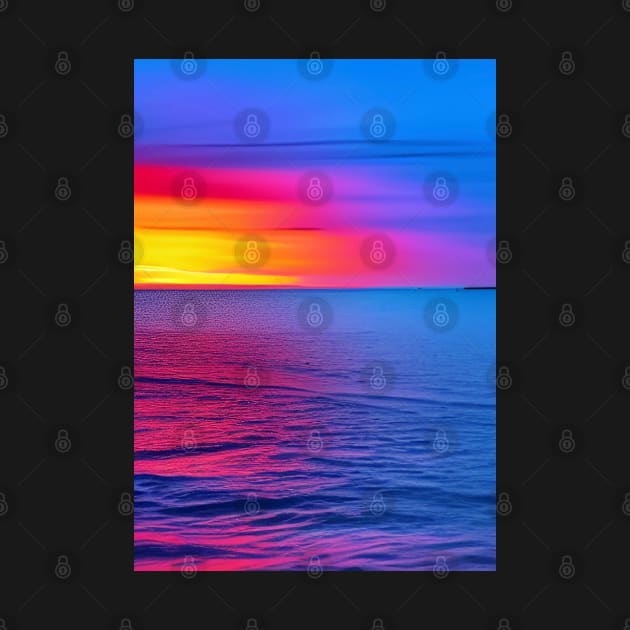 PRETTY COLORFUL OCEAN SUNSET by sailorsam1805