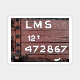 Old London, Midland and Scotland (LMS) railway 12t coal Wagon Magnet