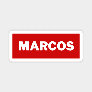 Red Marcos Surname Magnet