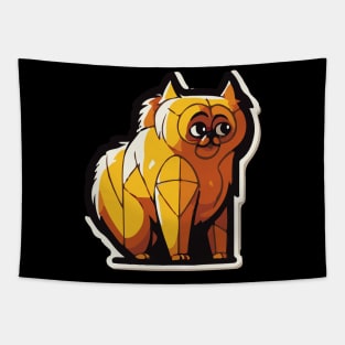 big eyes cut dog art T-shirt Tapestry