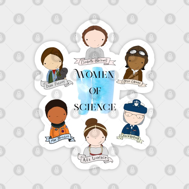 Women of Science Magnet by Jen Talley Design