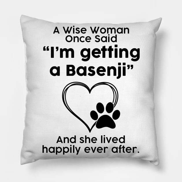 Basenji crazy dog mom gift . Perfect present for mother dad friend him or her Pillow by SerenityByAlex