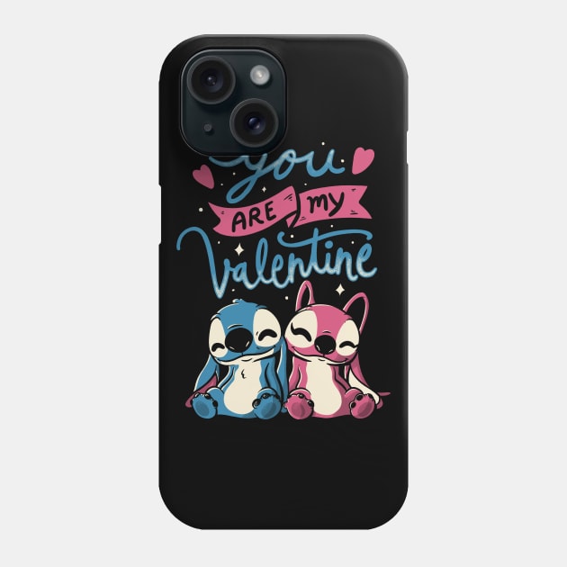 You Are My Valentine - Cute Alien Cartoon Gift Phone Case by eduely