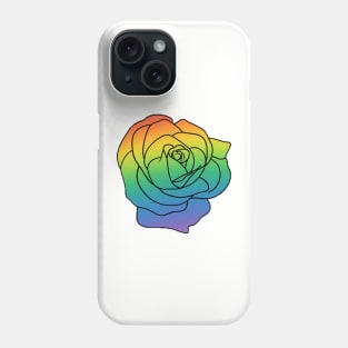 Rainbow Rose Phone Case