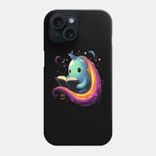 Narwhal Reads Book Phone Case