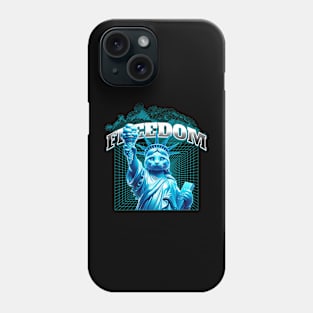 liberty statue parody cat Phone Case