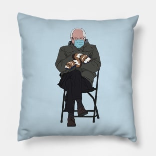 Bernie Sanders Biden Inauguration Meme Pillow