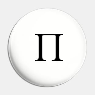 Pi Greek Letter Pin