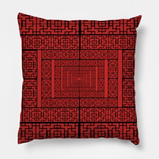 Chinese Window Pattern Boxes Design Pillow