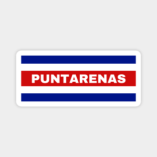 Puntarenas City in Costa Rican Flag Colors Magnet