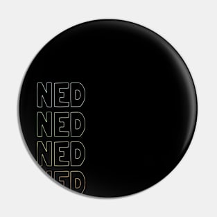 Ned Name Pattern Pin