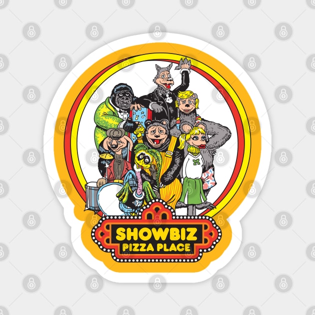 Showbiz Pizza Magnet by Chewbaccadoll