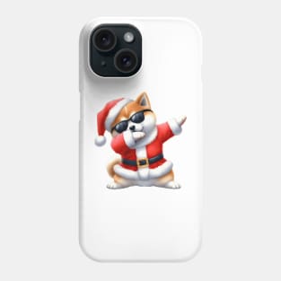 Christmas Akita Dog Dabbing Dance Phone Case