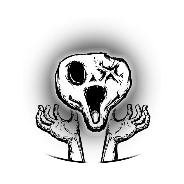 Screaming Skull by panjiariputra