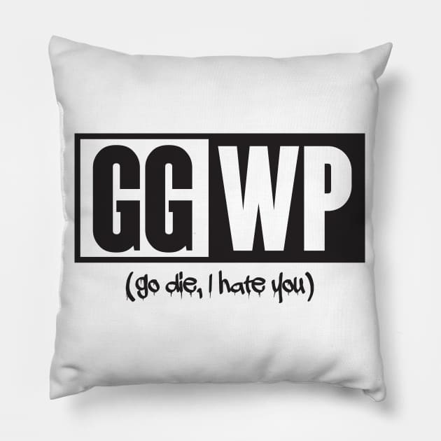 GG WP (black) Pillow by nektarinchen