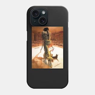 Beksiński undertook painting with a passion Phone Case