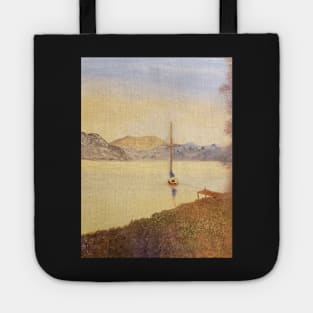 An affair to remember oil painting by Tabitha Kremesec Tote