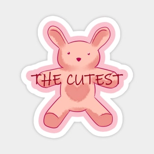 The cutest bunny pink Magnet