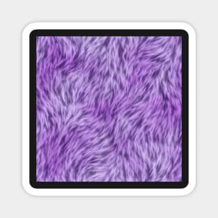 Lilac and Purple Fur Design Magnet
