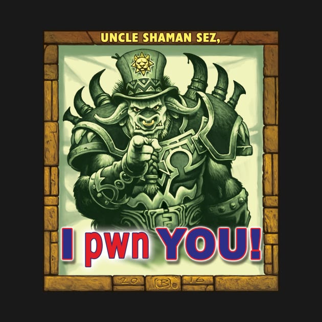 I pwn YOU! - Bisonian Bull Style by BeveridgeArtworx