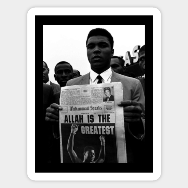 Muhammad Ali Allah Is The Greatest Allah Aufkleber Teepublic De